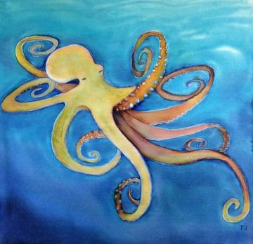 art painting octopus